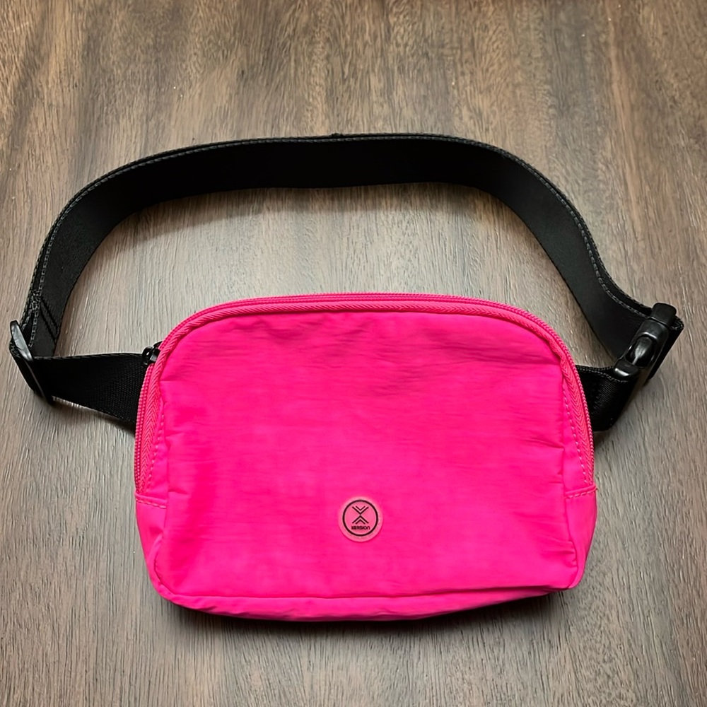 Hot pink belt bag